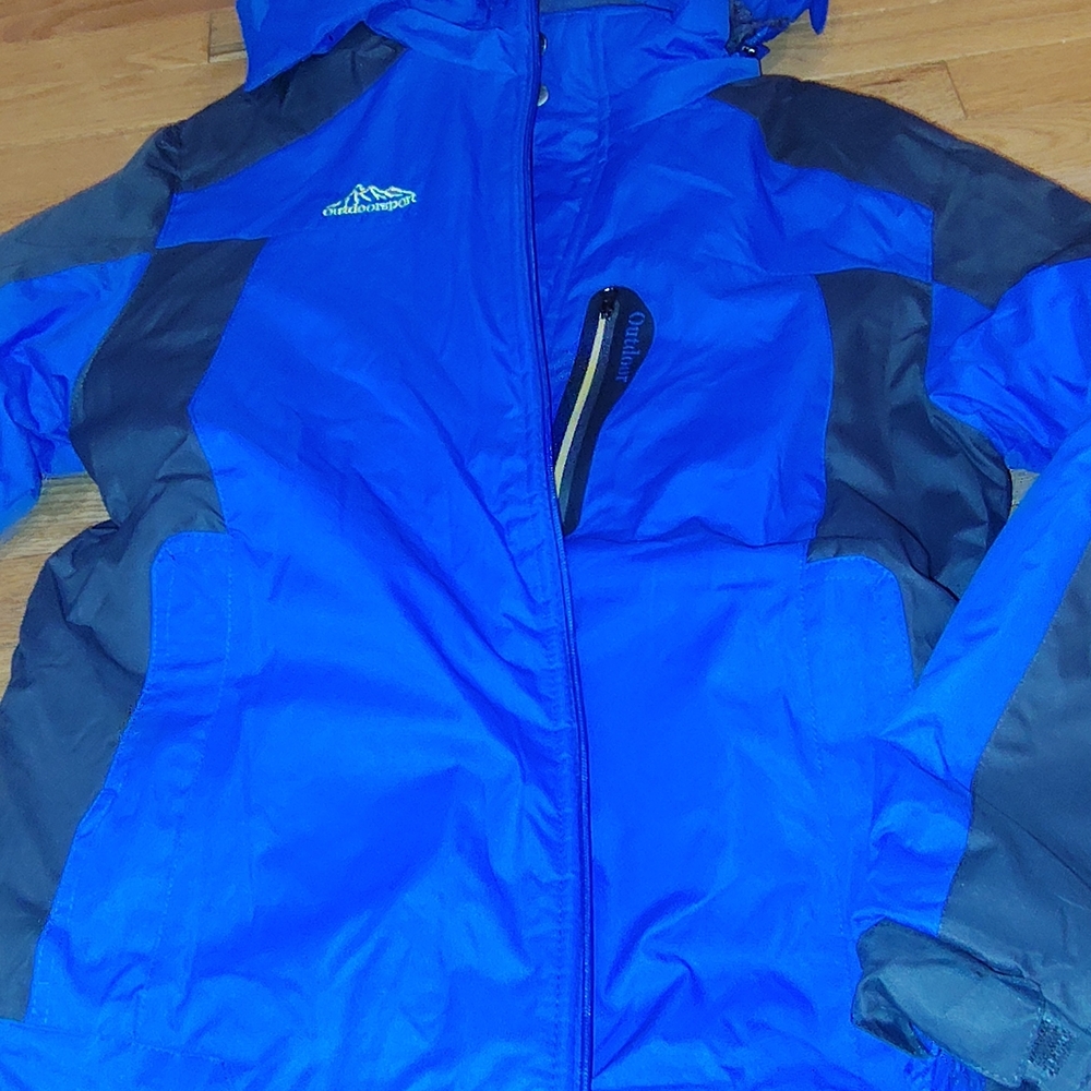 Women's Blue and Gray Ski Jacket